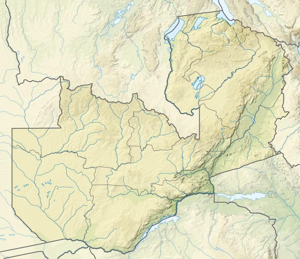 Karta rijeke Zambiji 