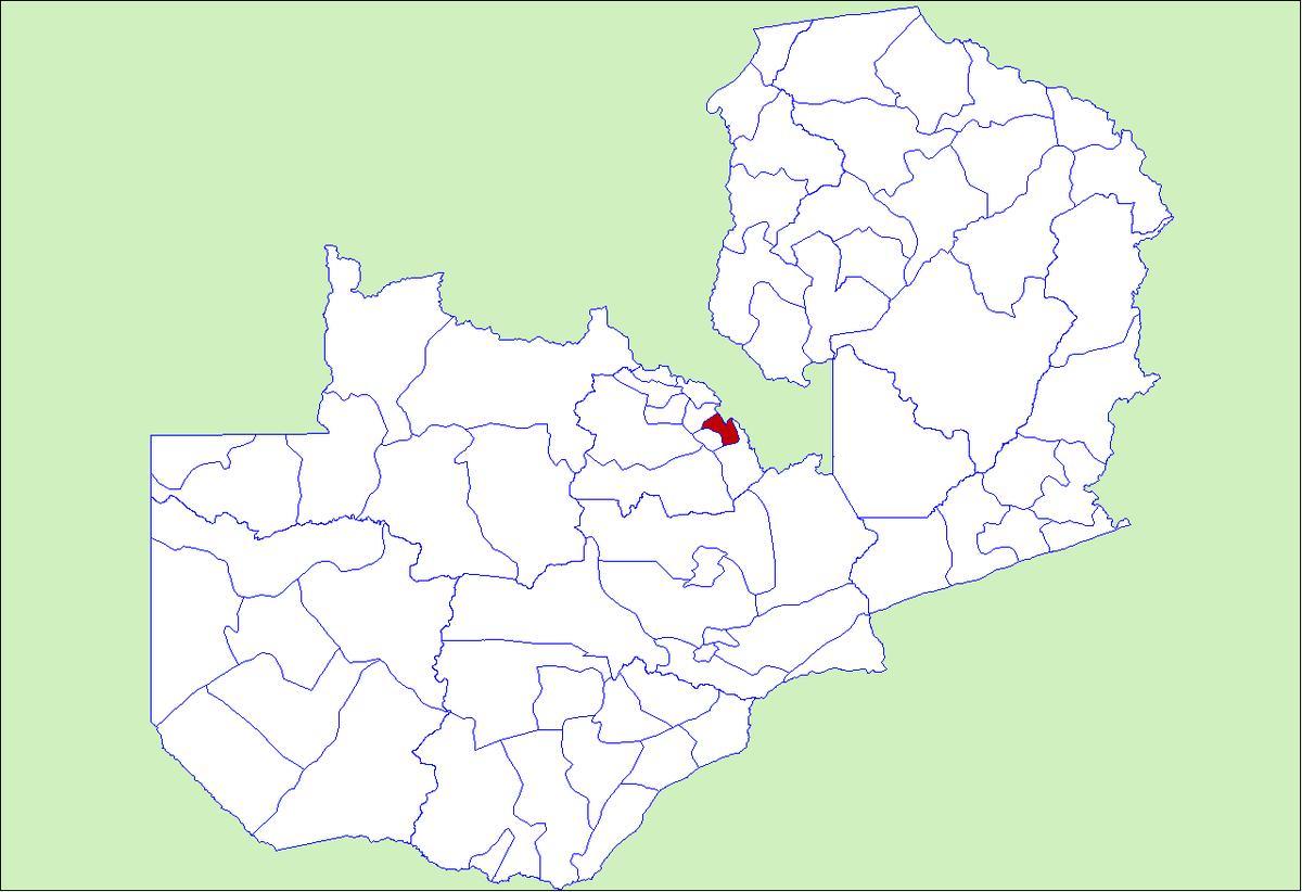 Karta Zambija, ндола 