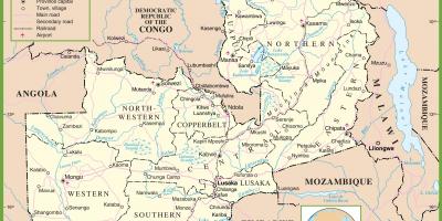 Karta političkih Zambija