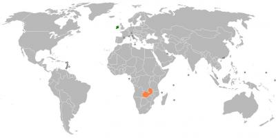 Zambija je na karti svijeta