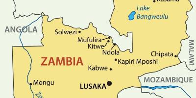 Karta Zambija, китве 